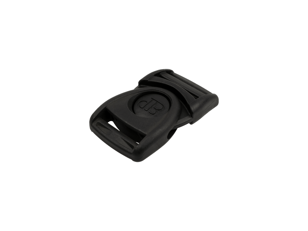 1-1/2 Inch Plastic Rotating Center Release Buckle Black
