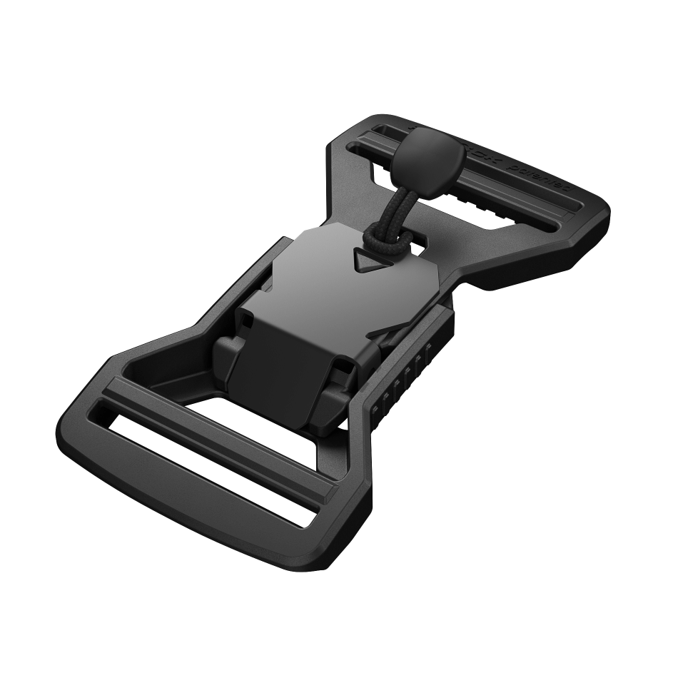 Black Fidlock V-Buckle + Pull Tab 40mm Magnetic Tactical Connector V-13408