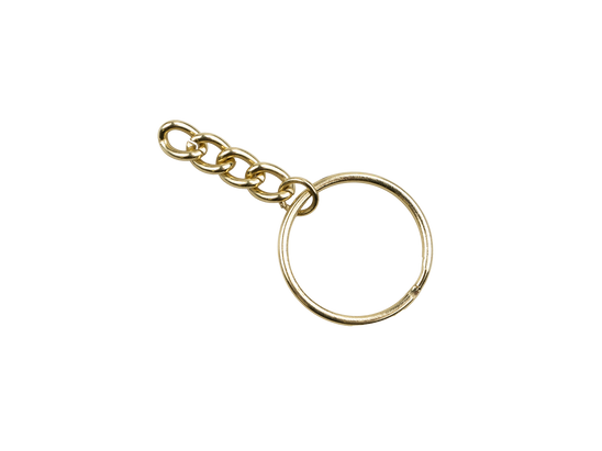 Split Key Ring with Chain